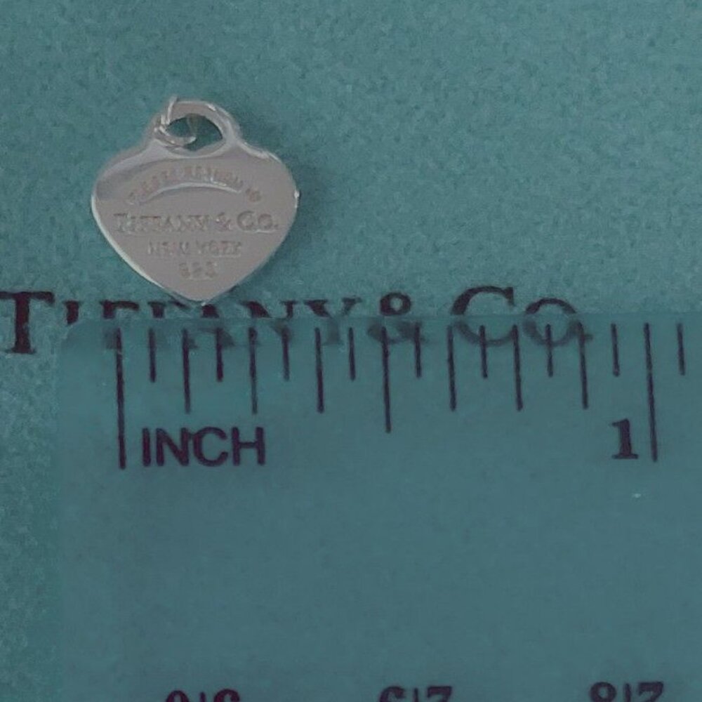 Tiffany & Co. Sterling Silver Heart Tag Charm - Silver - Picture 3 of 6